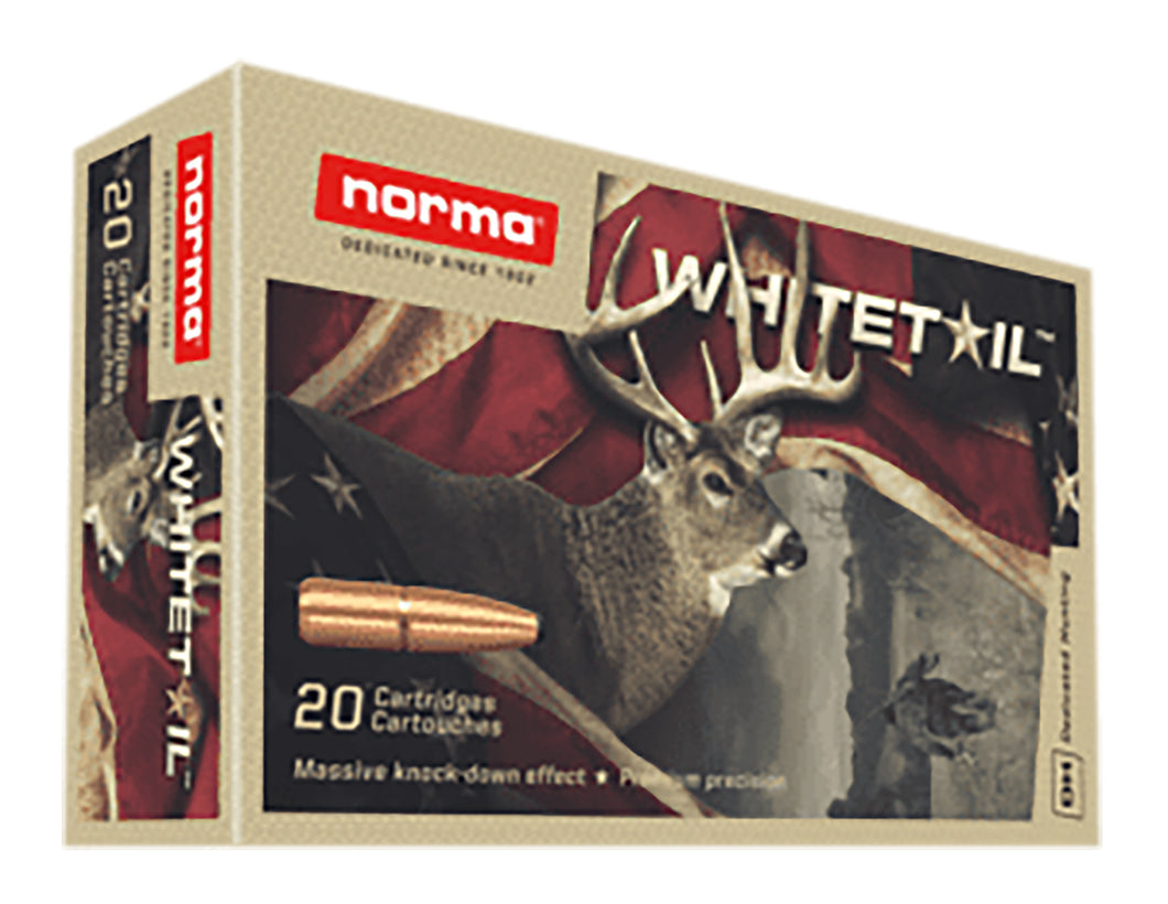 Norma Ammunition (RUAG) 20160462 Whitetail 243 Win 100 gr Pointed Soft Point (PSP) 20 Bx/ 10 Cs