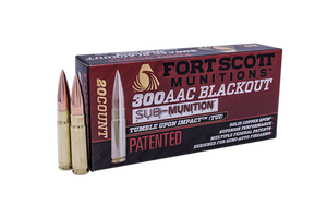 Fort Scott Munitions.300 BLACKOUT SUB-MUNITION SCS® TUI® - 190GR RIFLE AMMO/BULK AMMO