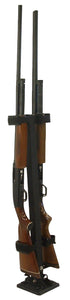 Rugged Gear 10082 Floor Mount Gun Rack Black Metal Universal