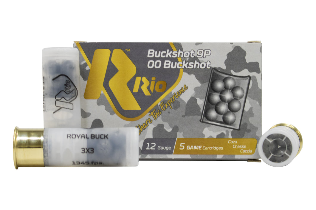 Rio - Buckshot 9P 00 Buckshot 12 GA Box of 5