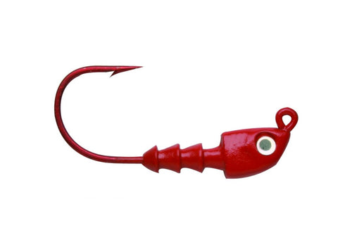 Bass Assassin - Jighead - Red Hook Push On - 4CT