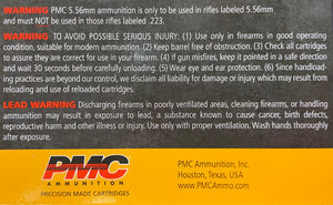 PMC Ammo - 5.56MM - FMJ-BT - 55 GR - 1000 Rounds